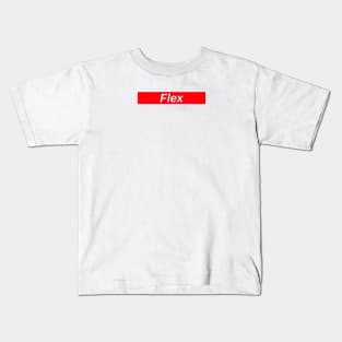 Flex // Red Box Logo Kids T-Shirt